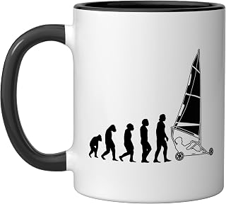 J'Peux Pas J'ai Char à Char à Sailing Char Evolution Ceramic Mug, Black/White