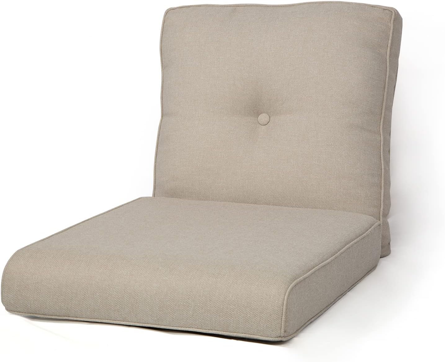 HUMMUH All-Weather Deep Seating Chair Cushions 22 x 24,Replacement Seat Cushions for Patio Chairs and Couch 22x24x5 Inch(1-top and bottom) Beige
