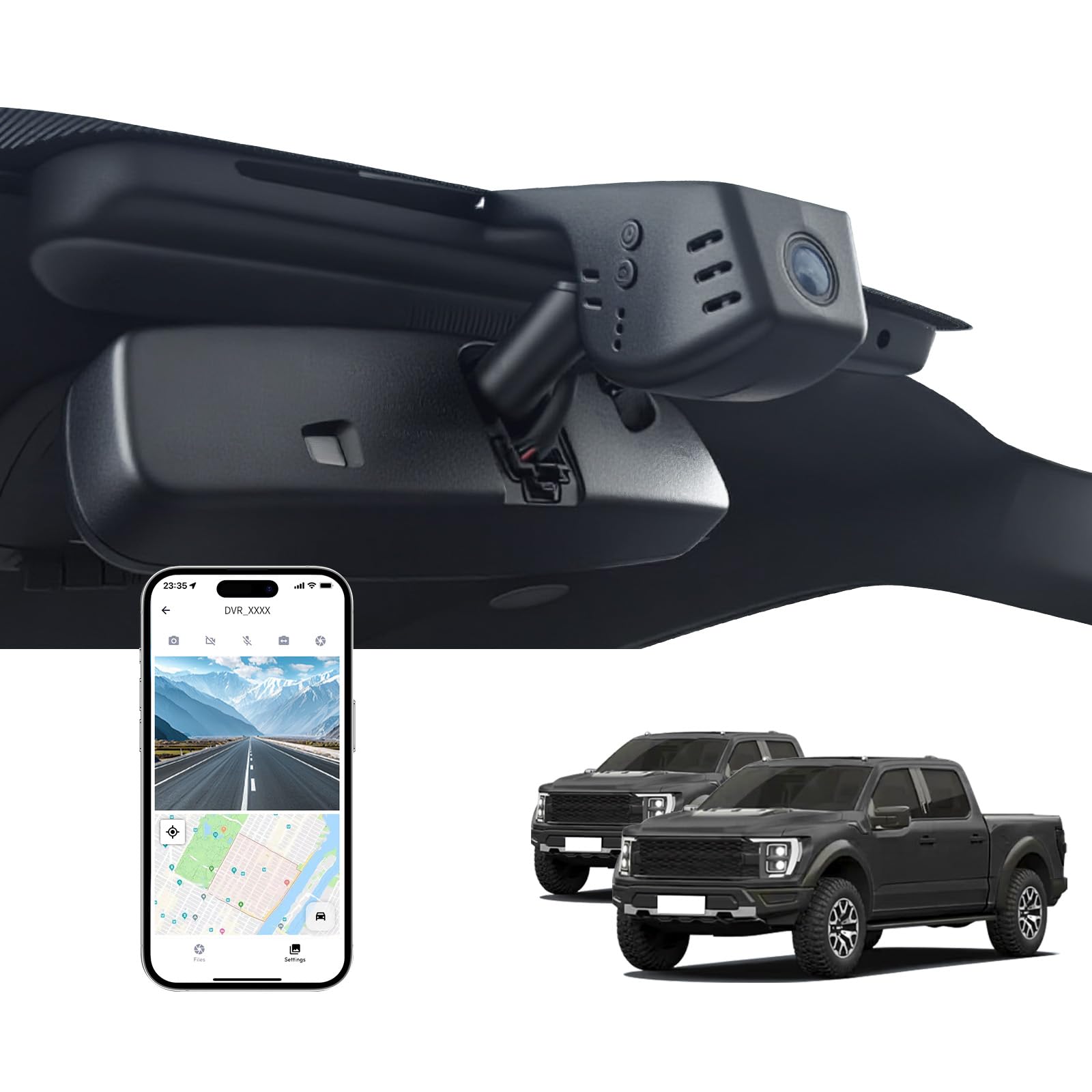 FUVYMYT 4K F150 Dash Cam