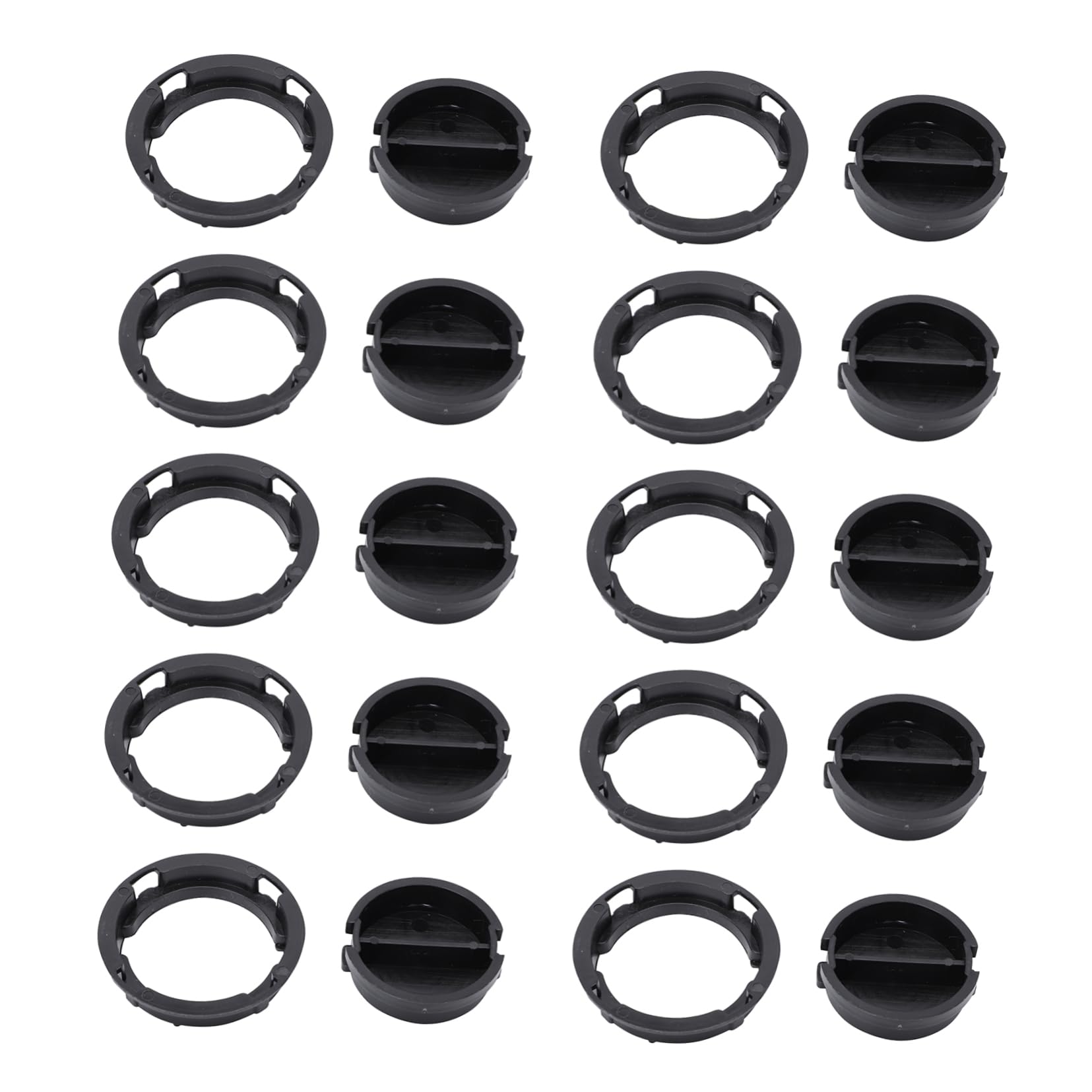 COHEALI 50Pcs Plastic Bottom Stoppers for Money Saving Boxes Durable Black Plugs for Piggy Banks Convenient Installation for Secure Coin Storage for Plaster Figurines