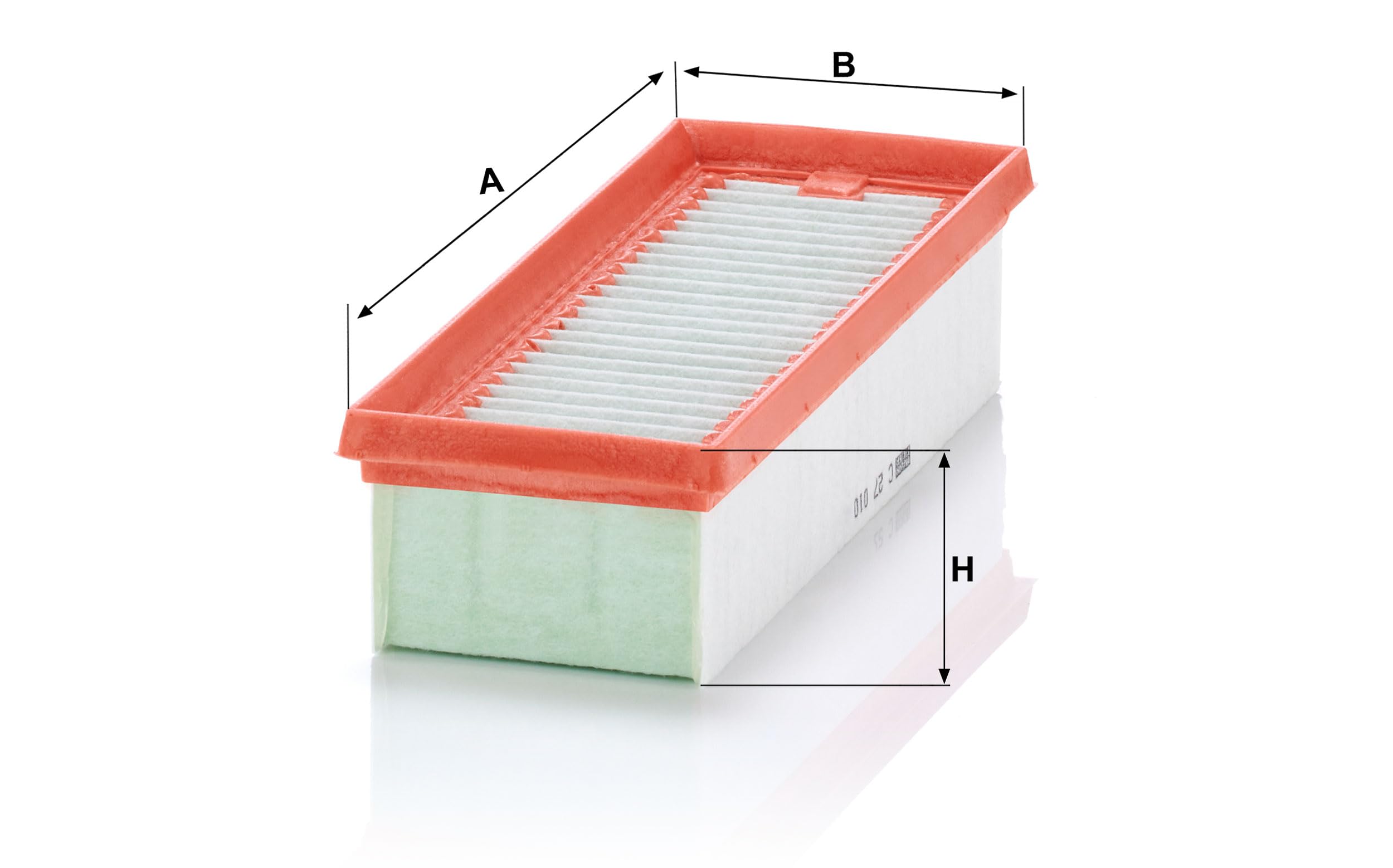 MANN-FILTER C 27 019 Filtro Aria Auto, Dimensioni 270x180x42 Mm, Qualità Primo Equipaggiamento, Protezione Motore