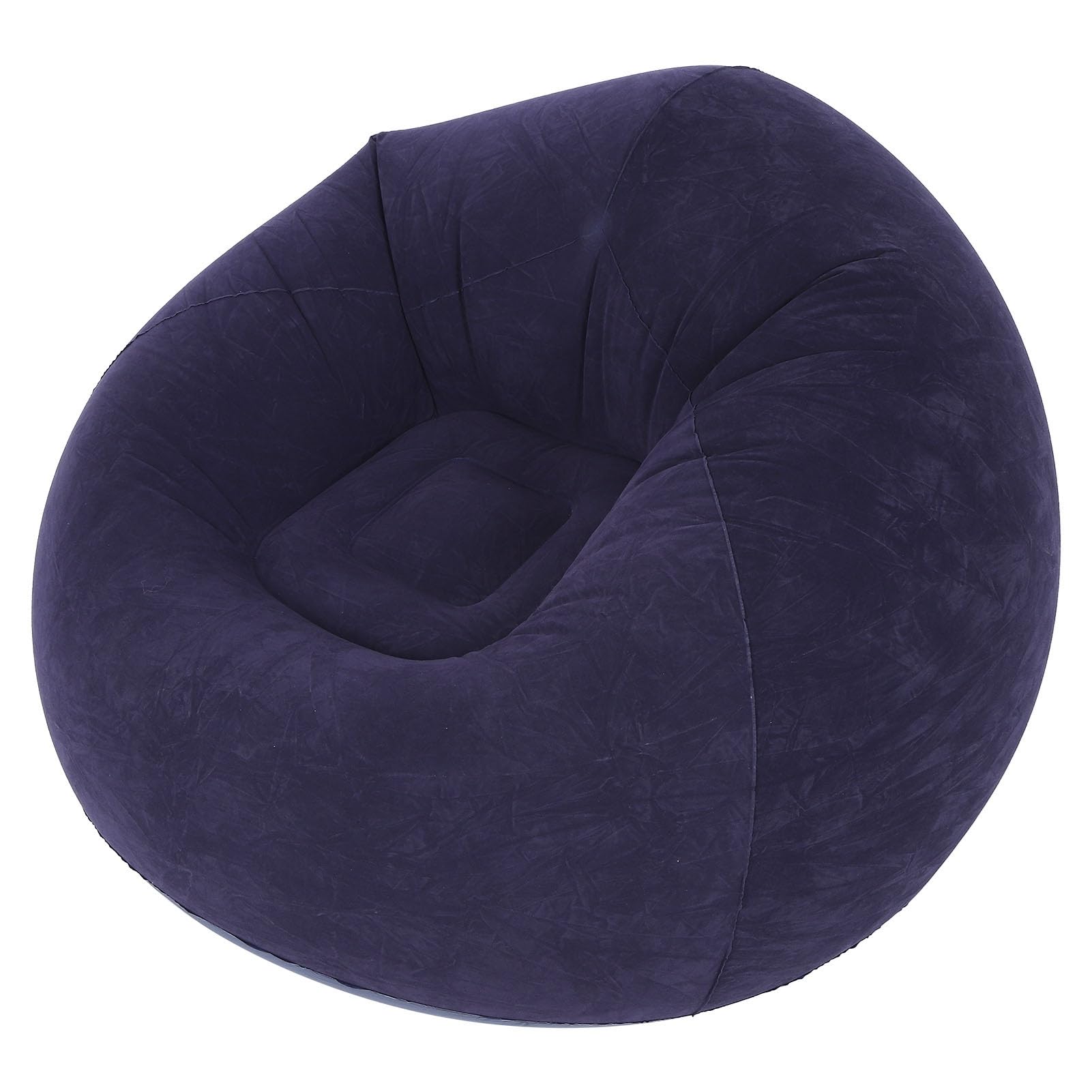 Chaise longue gonflable bleue 110x110x80 cm pour le jardin