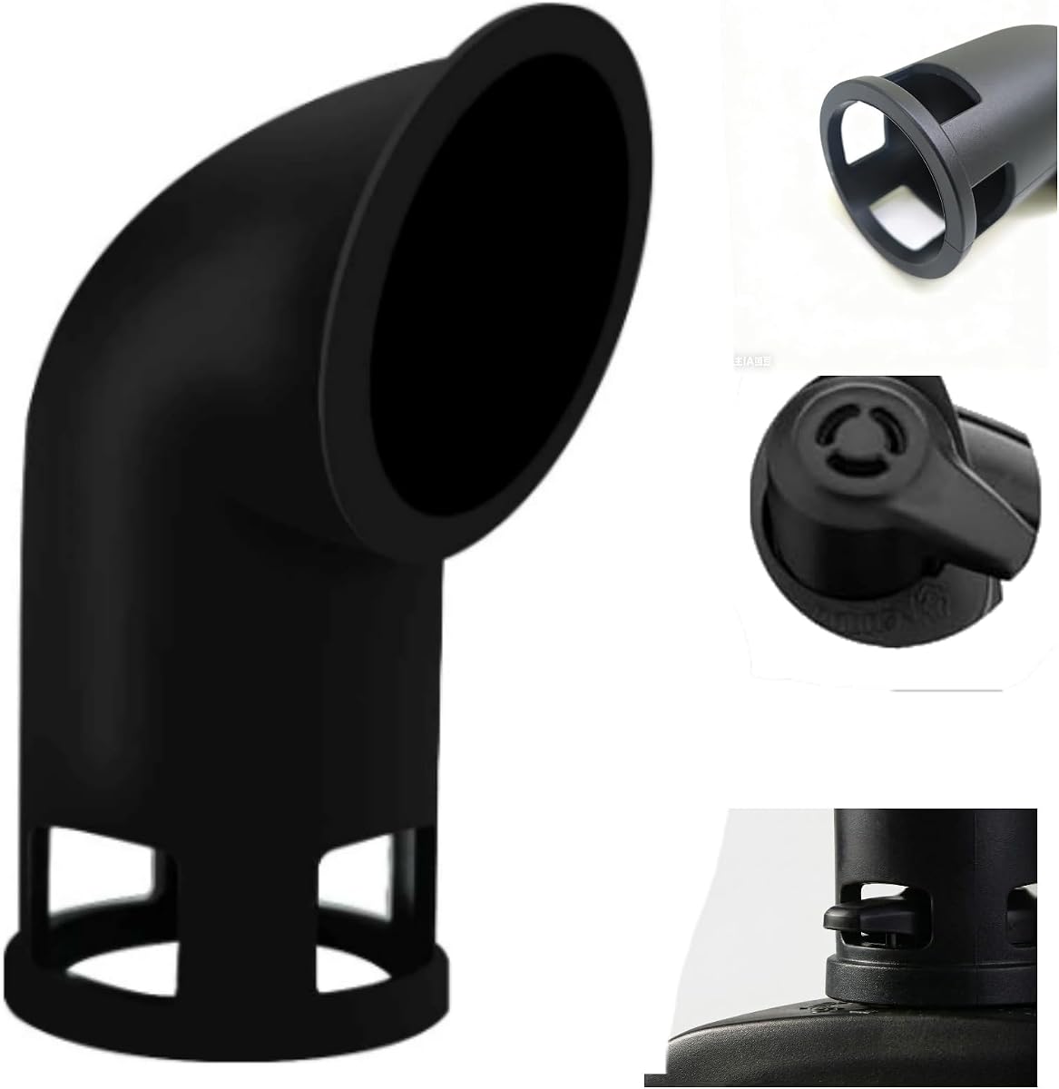 Desviador de liberación de vapor de silicona, desviador de vapor para olla instantánea, LUX, DUO, DUO Plus, Ninja Foodi, Crockpot y ollas a presión, evita salpicaduras de vapor y daños en el gabinete (grande-8 qt)