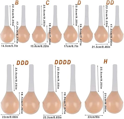 Miniatura 8 de Sujetador para senos grandes, sujetadores ocultos para levantar, cinta adhesiva de silicona oculta con correa