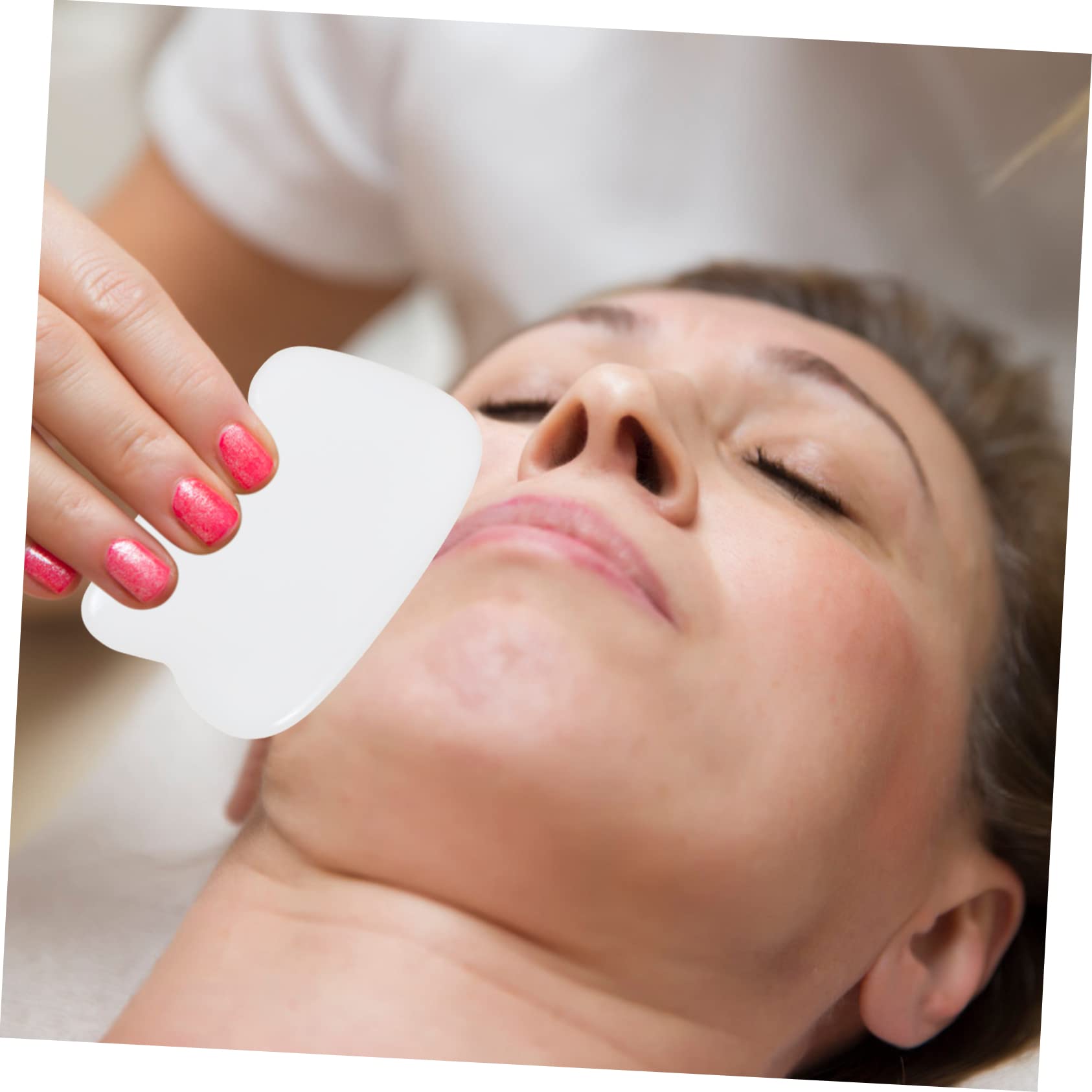 FRCOLOR 20 piezas jade gua sha tailandés herramienta de masaje rascador de espalda herramienta para rascar los músculos rascador de masaje para el cuerpo punto de disparo herramientas manuales gatillo