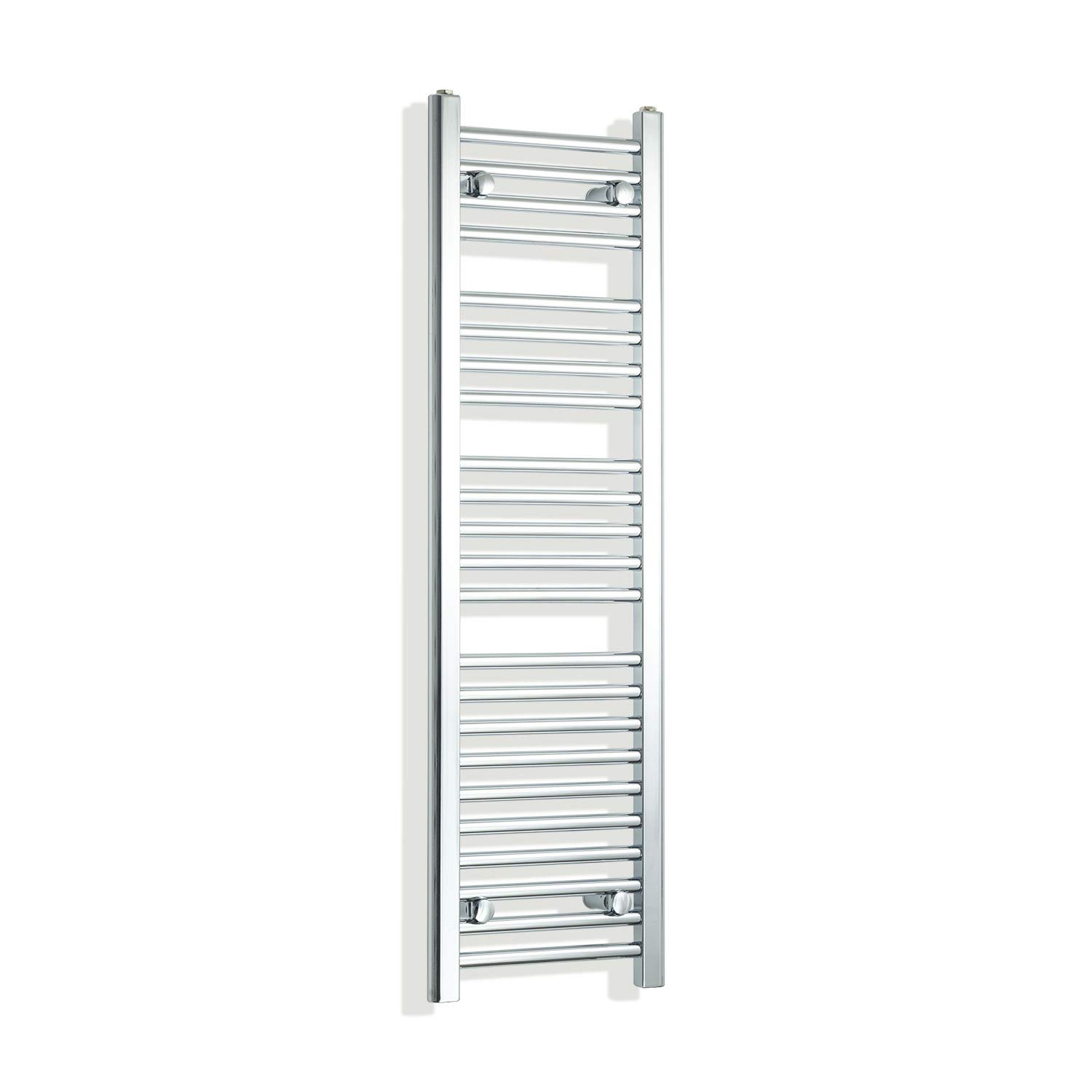 Companyblue 350mm Wide Chrome Heated Towel Rail Radiator Flat Ladder for Stylish Bathroom (350 x 1200 mm)