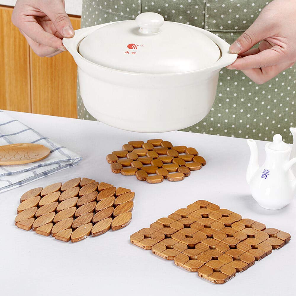 Lklnkvl Space 50G Placemats, Heat Insulation Pad Kitchen Table Anti-Hot Coaster Heat-Resistant Casserole Bowl Mat Dish Plate Pad-(Space 50G)