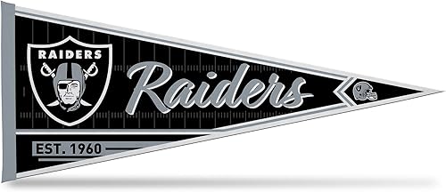 Vista 112 de Rico Industries NFL Football Classic - Banderín de fieltro de 12 x 30 pulgadas para decoración de pared, ideal para el hogar, dormitorio, decoración
