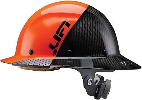 Lift Safety HDF50C-19OC Dax Fifty 50 - Casco duro de ala completa de fibra de carbono, mediano