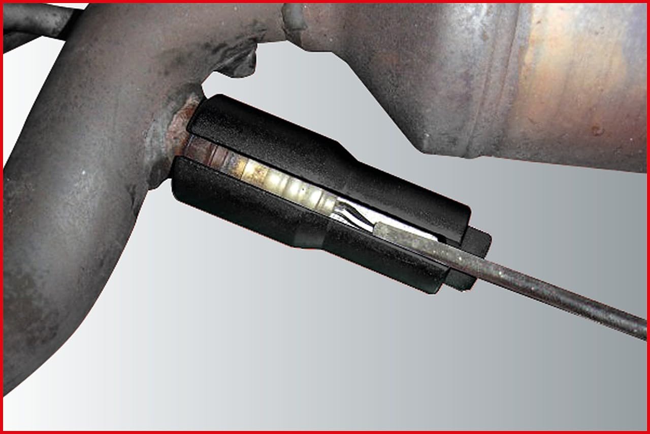 KS Tools 150.2101 - Douille extra-longue 6 pans 1/2" pour sonde lambda, 22mm - En Chrome-Molybdène - Pour le montage et le démontage des sondes lambda difficilement accessibles