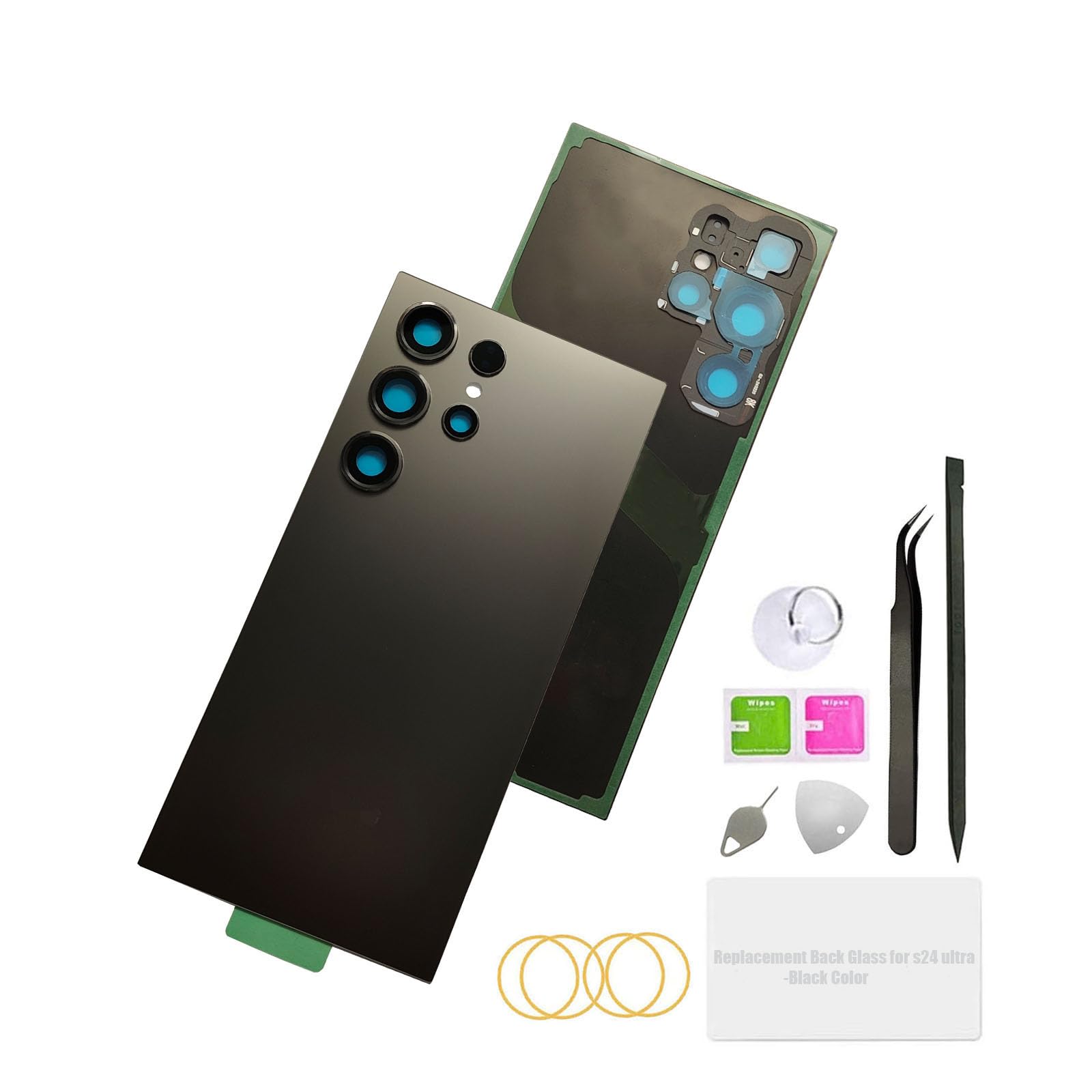 s24 Ultra Back Glass Replacement,Galaxy s24 Ultra Back Cover Replacement Rear Cover Parts for Samsung Galaxy s24 Ultra 5G SM-S928U S928A S928W (