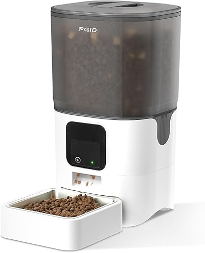 Miniatura 10 de Comedero automático para mascotas de 7L con cámara gran angular HD de 1080P, función WiFi inteligente, control por aplicación, función de visión