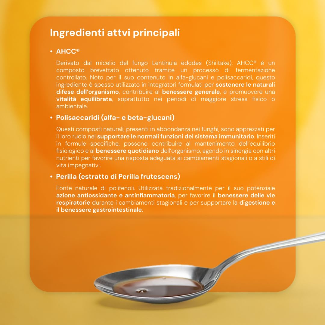 Biolife Nutraceutica Nklife AHCC Integratore difese immunitarie, Integratore per resistenza alle infezioni, Neutralizzazione del Papilloma Virus, Proprietà antiossidanti, Soluzione orale da 150 ml