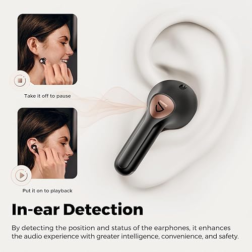 Miniatura 8 de SoundPEATS Air4 Pro Auriculares inalámbricos con cancelación de ruido, auriculares Bluetooth 5.3 con 6 micrófonos CVC 8.0 ENC, auriculares