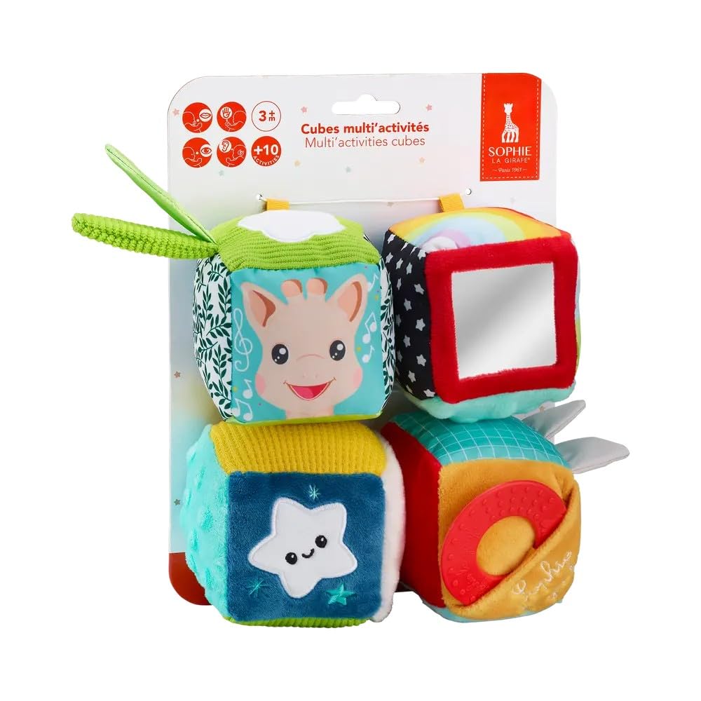Sophie la Girafe - Baby Multi-Activity Sensory Cubes - 4-in-1 Learning and Development Game