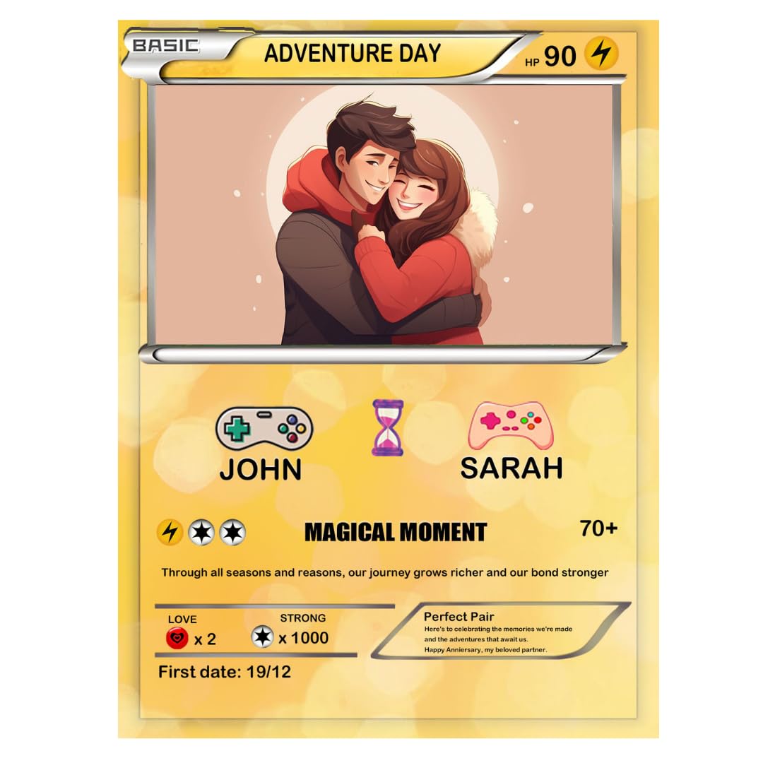 Unique Pokemon Anniversary Gift Personalized Poke Card Customize Anime  Acrylic Card For Couple Legendary Card Ornament Anniversary Gift  Personalized Trainer Card