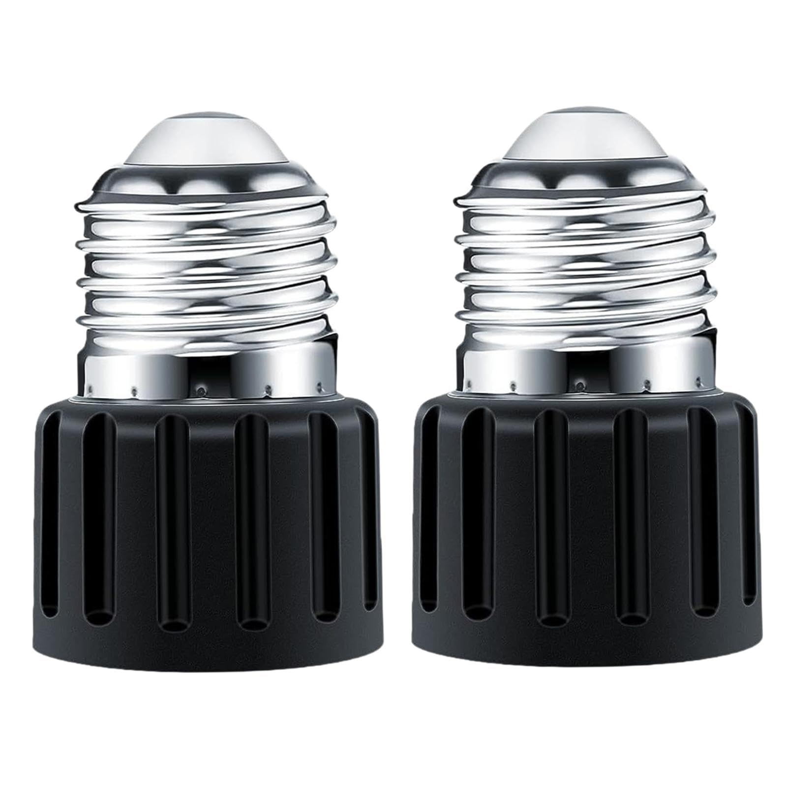 2 Pieces E26 Socket Adapter Heat Resistant Universal Screw Light Bulb Socket black|Home & Garden | Lamps, Lighting & Ceiling Fans | Lighting Parts & Accessories| Lighting Parts & Accessories-image-2