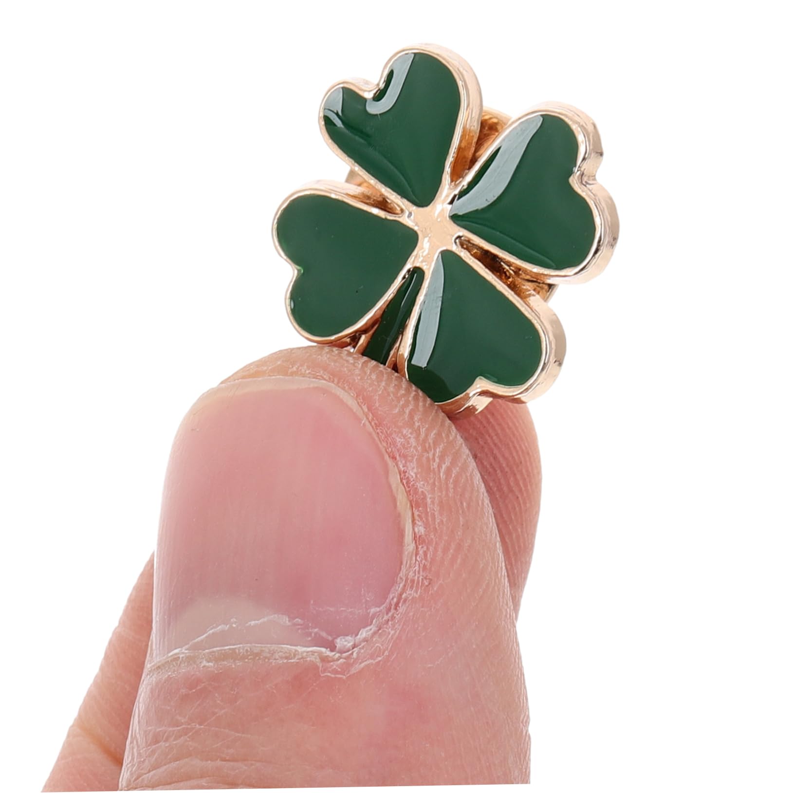 4 Pines de Solapa Esmaltados de Trébol Vintage de Aleación Verde, Accesorios Versátiles para Mujer en Diversas Ocasiones Casuales y Día de San Patricio