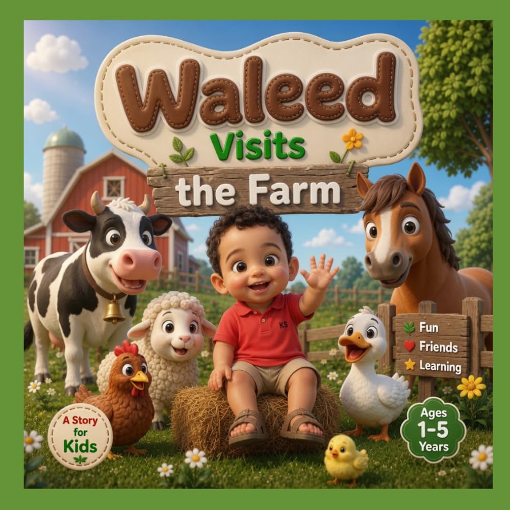 Waleed Visits the Farm: A Fun Farm Adventure for Toddlers and Preschoolers