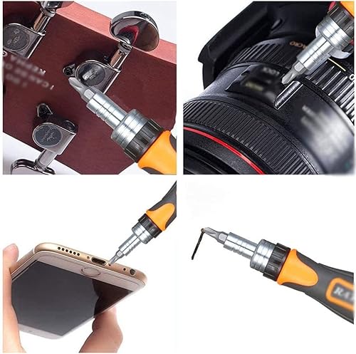 Miniatura 5 de KYDYG - Juego de brocas de destornillador profesional herramientas de reparación múltiple llave mecánica trinquetes kit combinado de herramientas de