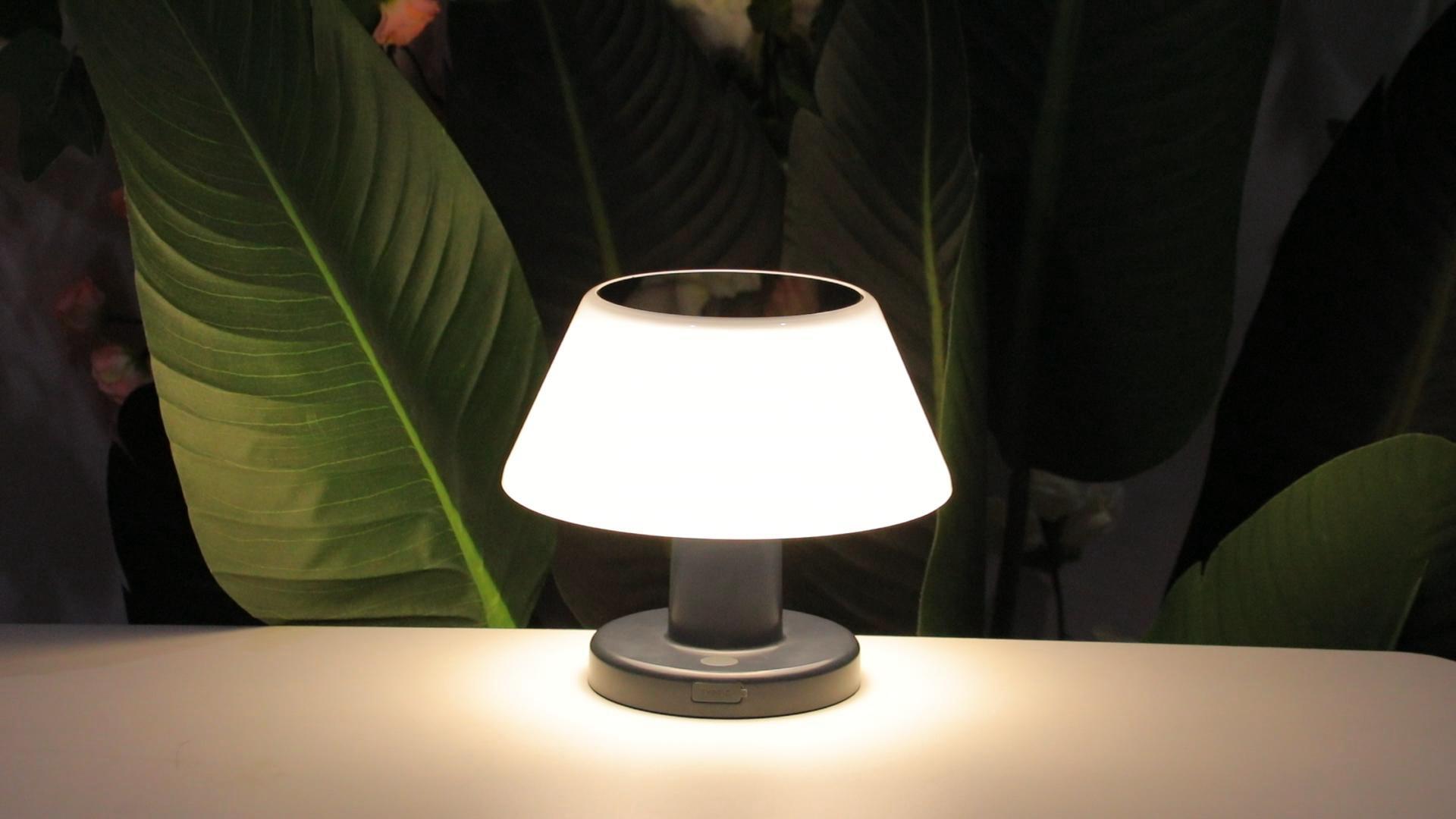 Lampada da scrivania, Lampada da lettura solare da comodino Lampada a LED pieghevole a 24 LED con porta di ricarica USB per leggere lavorare studiare