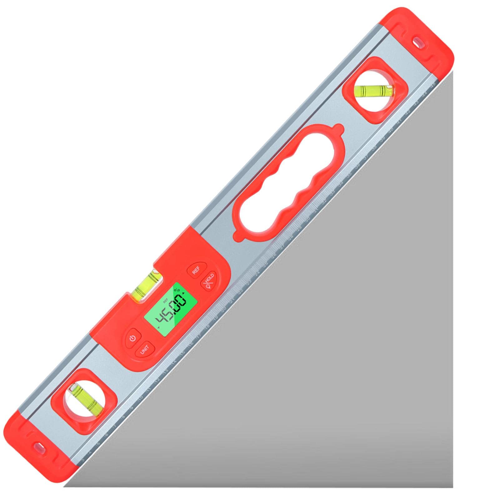 Niveau à bulle en aluminium Teksome 50,8 cm à haute précision pour alignement mécanique