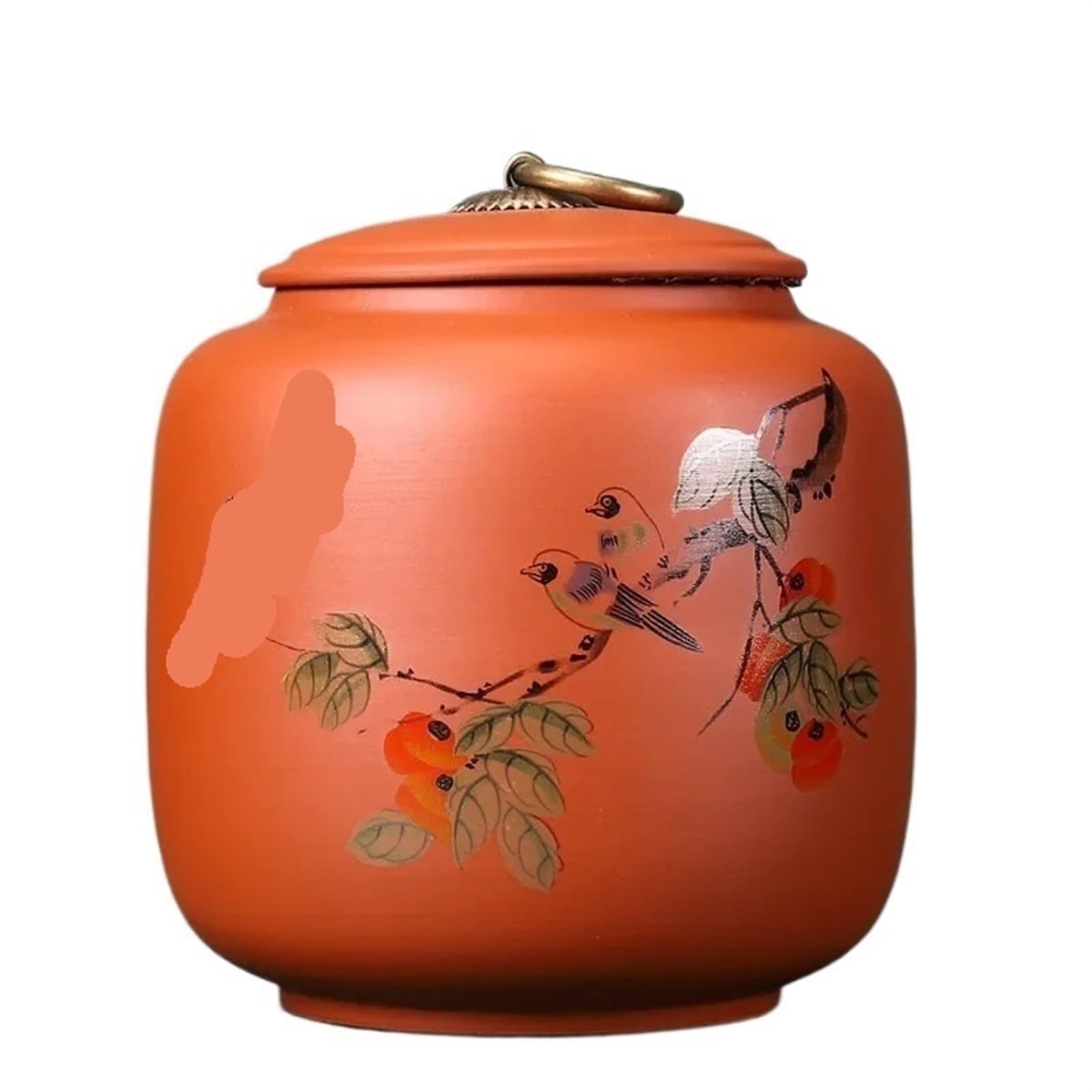 AYWTIUN tea storage jars Purple Clay Tea Caddy Nut Coffee Jars Spice Airtight Container Home Storage Cans Kitchen Accessories(D1)