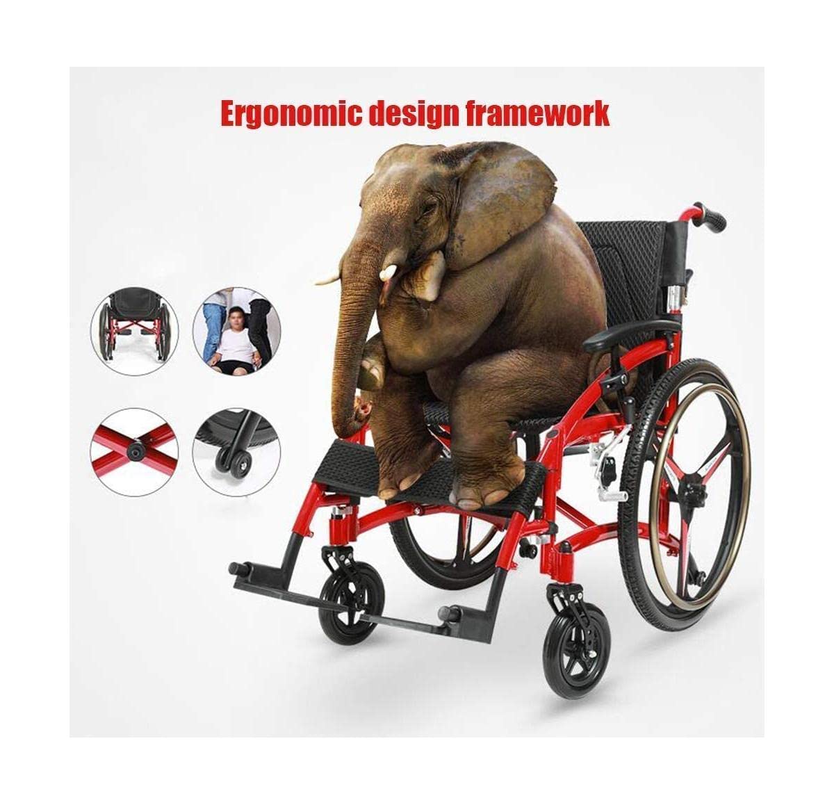 Wózek Inwalidzki Lekki Składany Wózek Inwalidzki Ręczny Sportowy Wózek Inwalidzki Ergonomiczne Zaawansowane Medyczne Krzesło Rehabilitacyjne