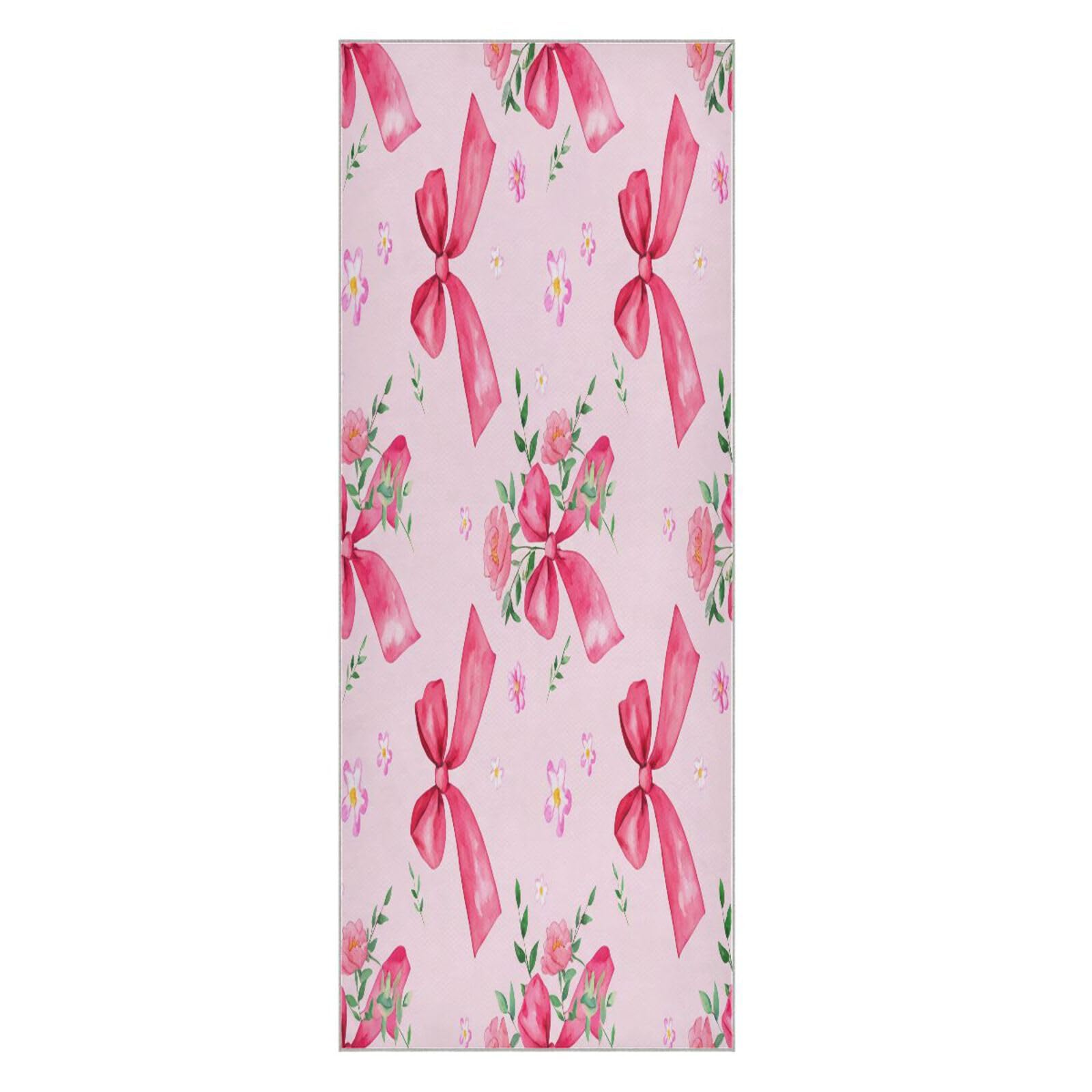 BURSTDDY Bows Hot Yoga Towel Absorbent Non Slip Yoga Mat Towel