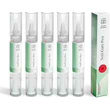HealthRoutine  Nail Care Pen Nail Oil Pack of 5 - The Original from Austria For nourished fingernails and toenails with tea tree oil and aloe vera for cosmetic care