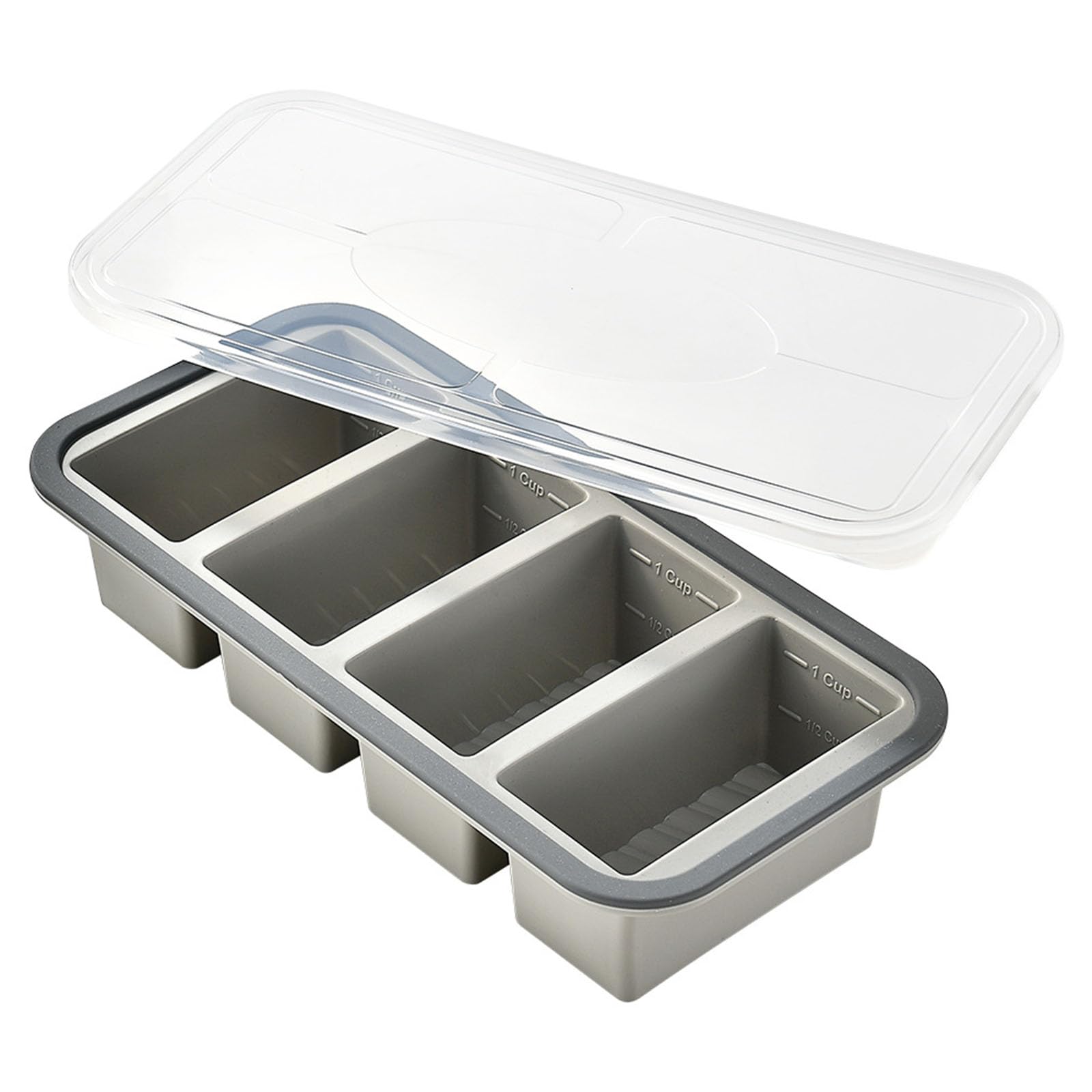 HENYGEN Stackable Kitchen Storage Container for Vegetables Fruits Snacks Multi Compartment Lunch Box with Leakproof Seal Elastomer Food Storage Containers