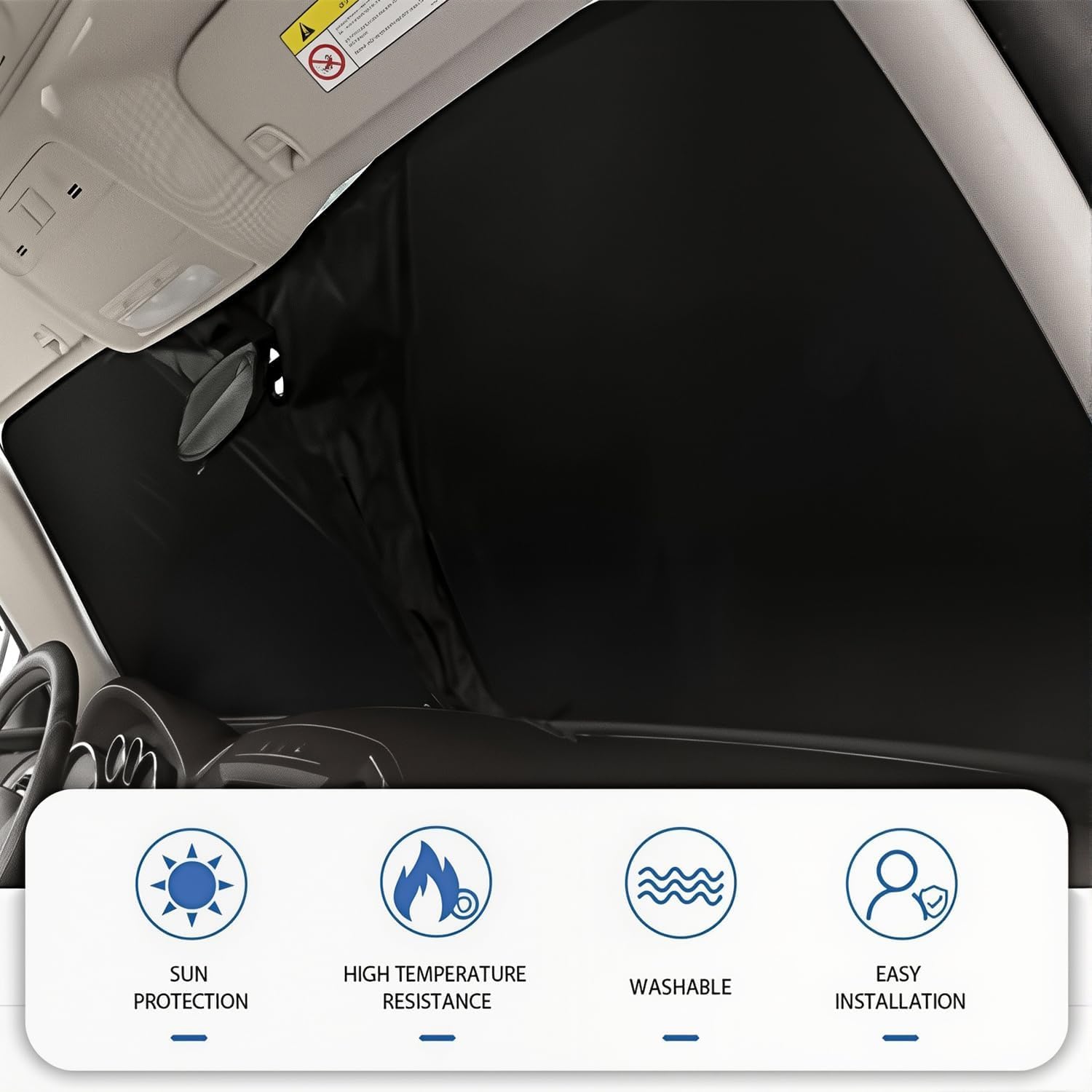 XXMMHTFD for VW Caravelle Sharan Scirocco Passta wagon Car Sunshade, Front Windshield Sunshade, UV Ray Reflector Heat Insulation Windscreen Sun Shade Pad