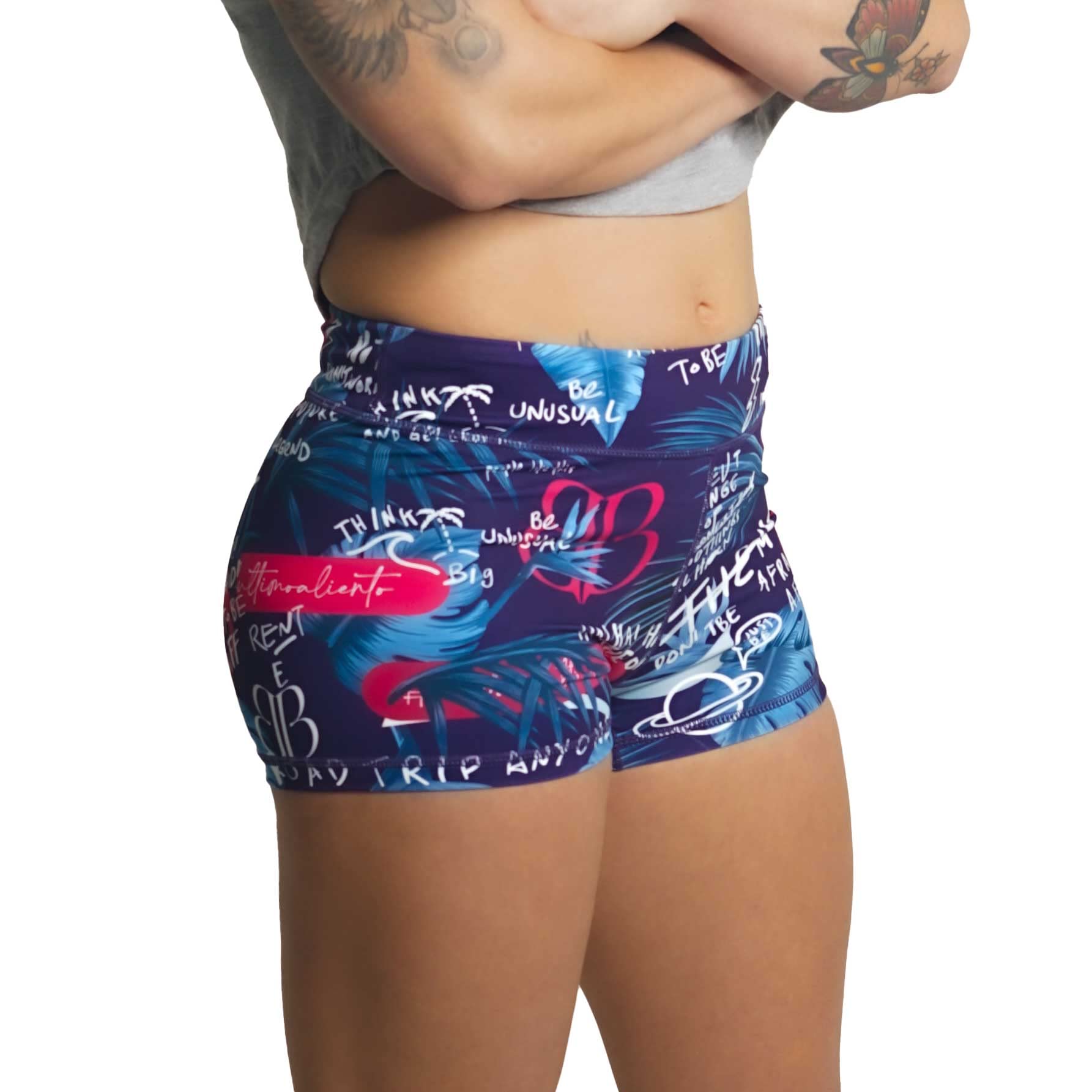BANBROKEN Short Pantalón Corto Deportivo para Fitness Mujer, Gimnasio, Crosstrainning, Running, Halterofilia, Yoga, Gym, etc