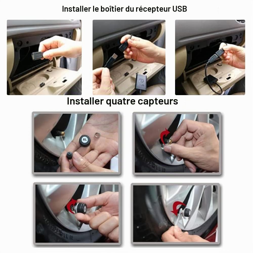 ATOTO AC-UTP1 USB TPMS Pneu Pression Surveillance Système de capteurs