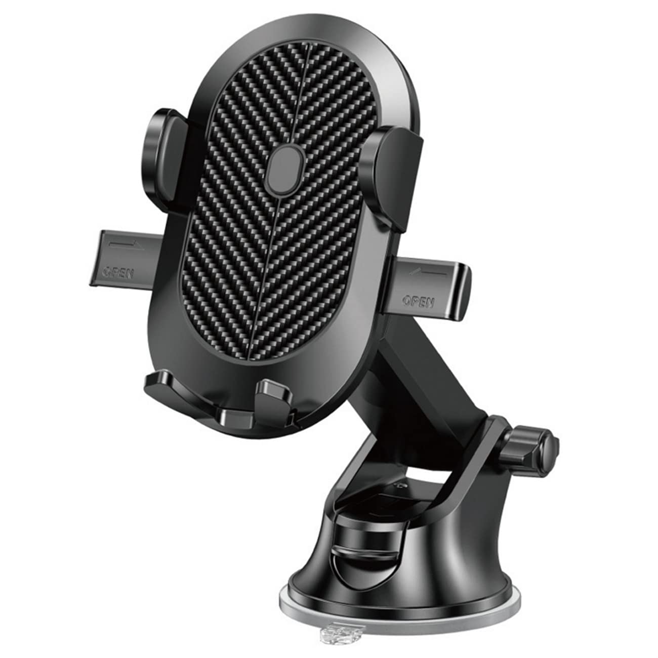 Supporto universale per telefono da auto, accessorio per cruscotto [aspirazione di grado militare e clip stabile] Supporto per telefono per parabrezza per iPhone e smartphone Android