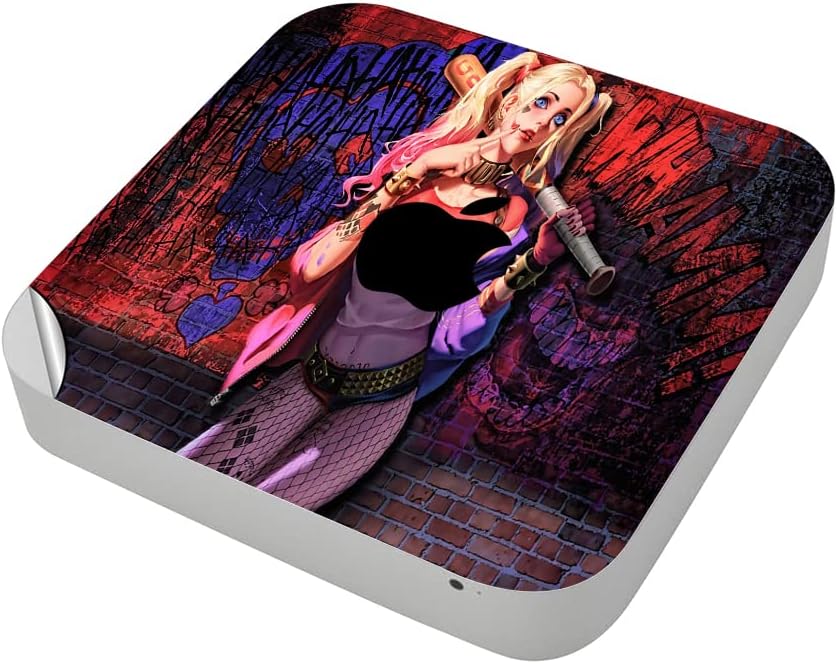 Printed Vinyl Top Only Skin Sticker Decal for Apple Mac Mini - Daddys Lil Monster