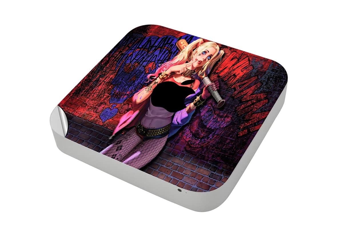 GADGETS WRAP Printed Vinyl Top Only Skin Sticker Decal for Apple Mac Mini - Daddys Lil Monster