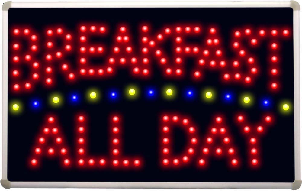 led139 Breakfast All Day Led Neon Sign