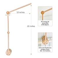 Vista 2 de Accesorios móviles para cuna de bebé (brazo móvil de madera)