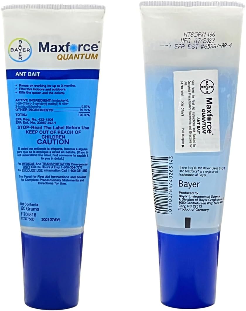 Maxforce Quantum Ant Bait: Long-Lasting Control for Multiple Ant Species with USA Supply Protective Gloves