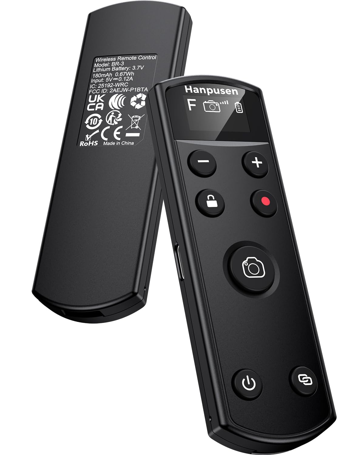 Hanpusen - Telecomando per fotocamera Fujifilm, ricaricabile, senza fili, con schermo OLED, per Fujifilm X100 VI/X-M5/X-T30 II/X-E5/X-T5/X half/X-H2S/X-T30/X-T4/X-T3/X-S20/X-S10/X-T50/X-H2