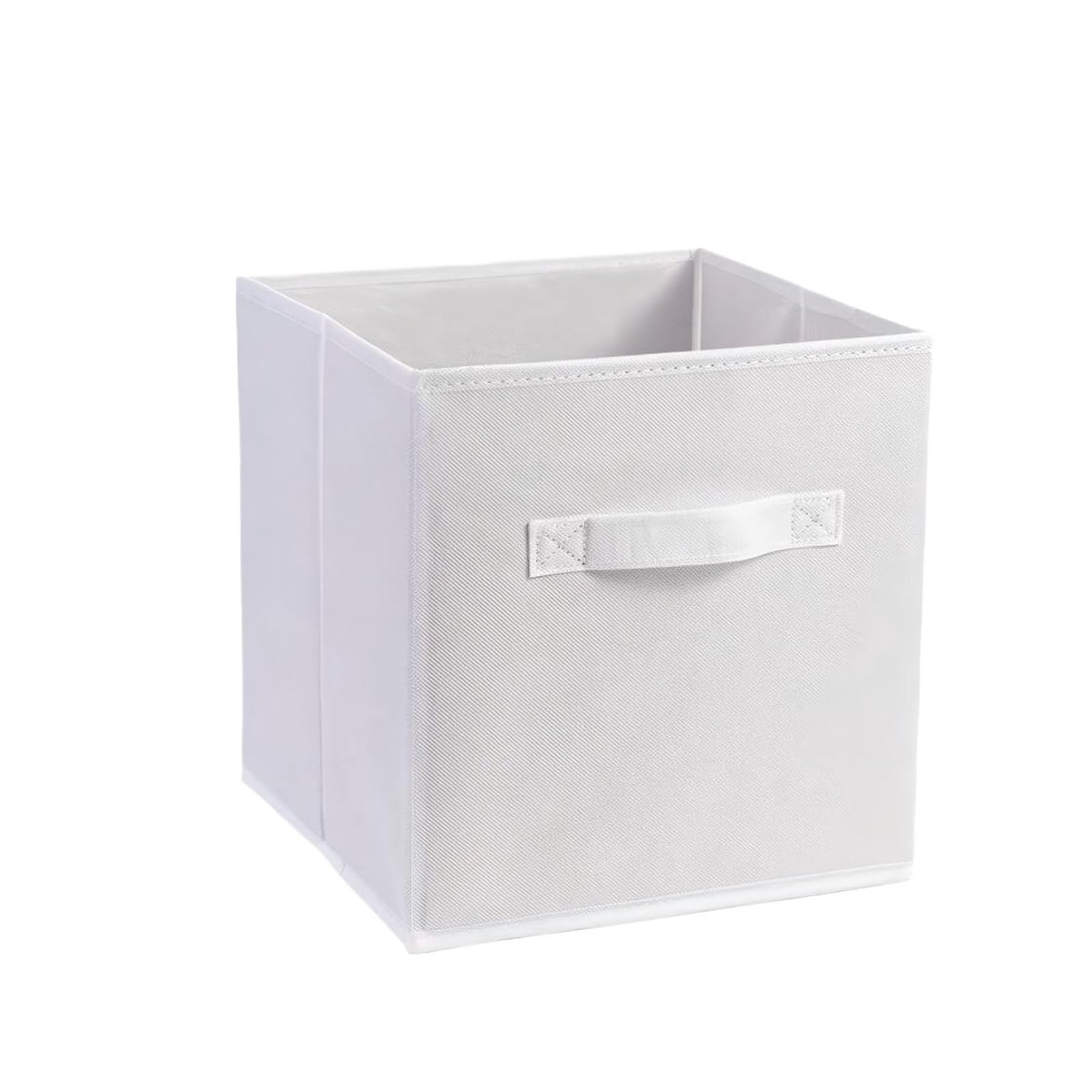 collapsible fabric storage cube 1/2/4Pcs Heavy Duty Storage Cubes Collapsible Organizer Bins for Shelves Closet Baskets for Clothes Blankets11inches(White,4Pack)