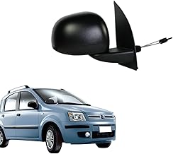 Rear View Mirror Left Mechanic Black for Panda 169 2009-2011 – Driver Side Compatible, Not Original, Suitable for Modification from Small Mirrors to Large Mirrors
