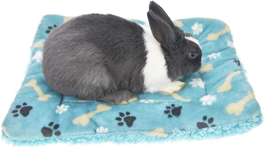 MuYaoPet Rabbit Guinea Pig Hamster Bed Mat Winter Thick Fleece Squirrel Hedgehog Bunny Chinchilla Bed House Nest Small Animal Accessories (S(15.7" 11.8"), Sent by ramdon) : Pet Supplies