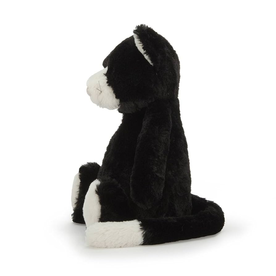  Medium Bashful Black Kitten 黒猫 Bashful Black Kitten - Official Jellycat