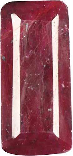 REAL-GEMS Rubí rojo natural de 50 quilates de piedra suelta de corte cuadrado para la fabricación de joyas, Gema, rubí