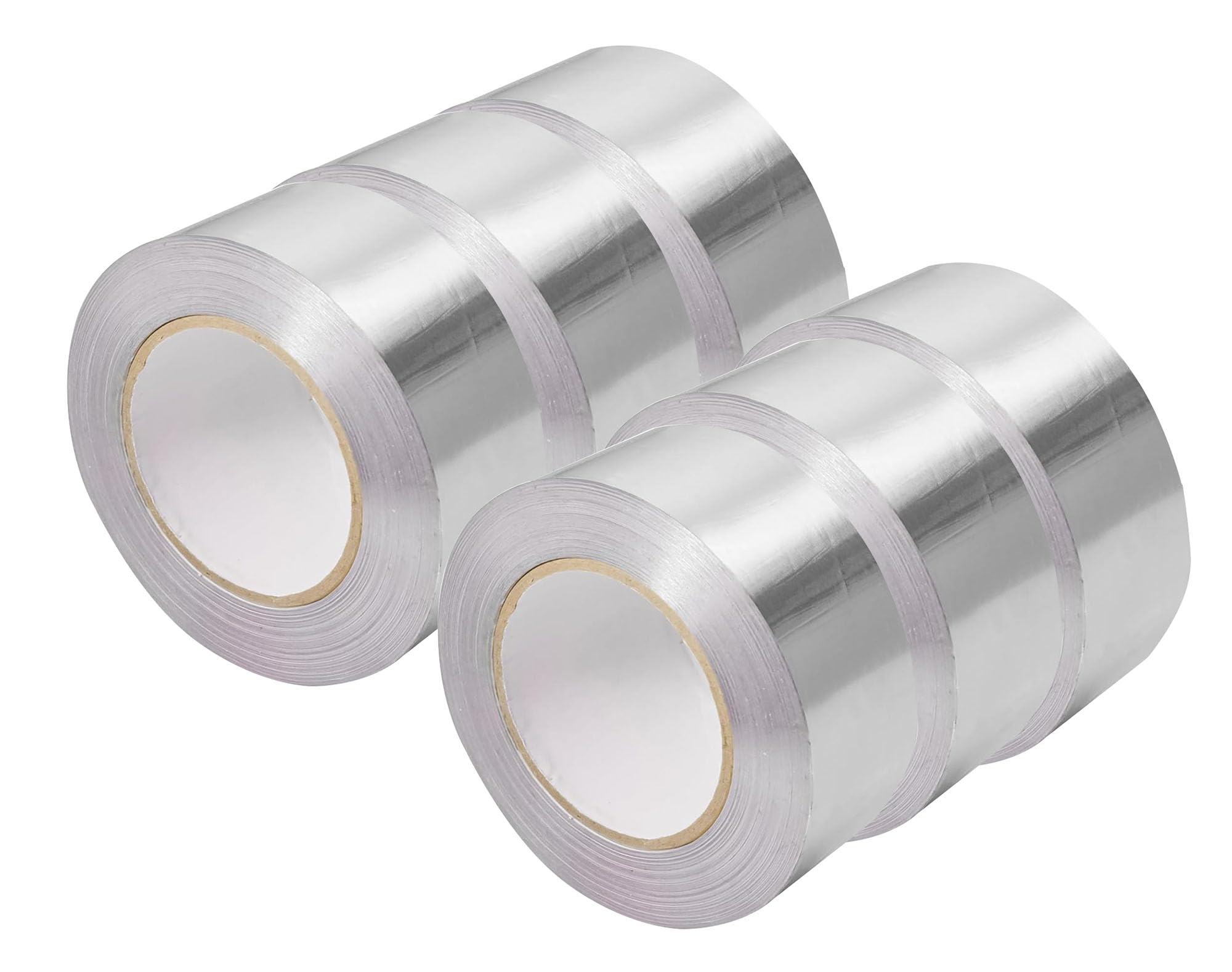 Orion Stationery Aluminum Foil Tape | 6 Rolls of 48mm x 15M | Heat Resistant | Waterproof, Adhesive Insulation, UV resistant | HVAC Repair, Sealing Ducts, and Pipes Repairing Silver