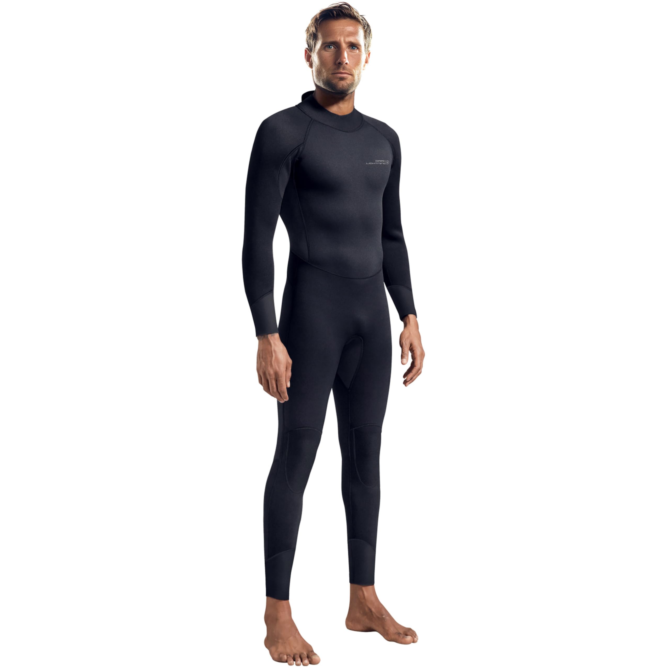 Photo 1 of Dark Lightning Full Body Wetsuits for Men,Wet Suit for Men Cold Water Swimming,Mens Diving Surfing Snorkeling Kayaking Triathlon Wetsuit,Black,3/2mm,XX-Large