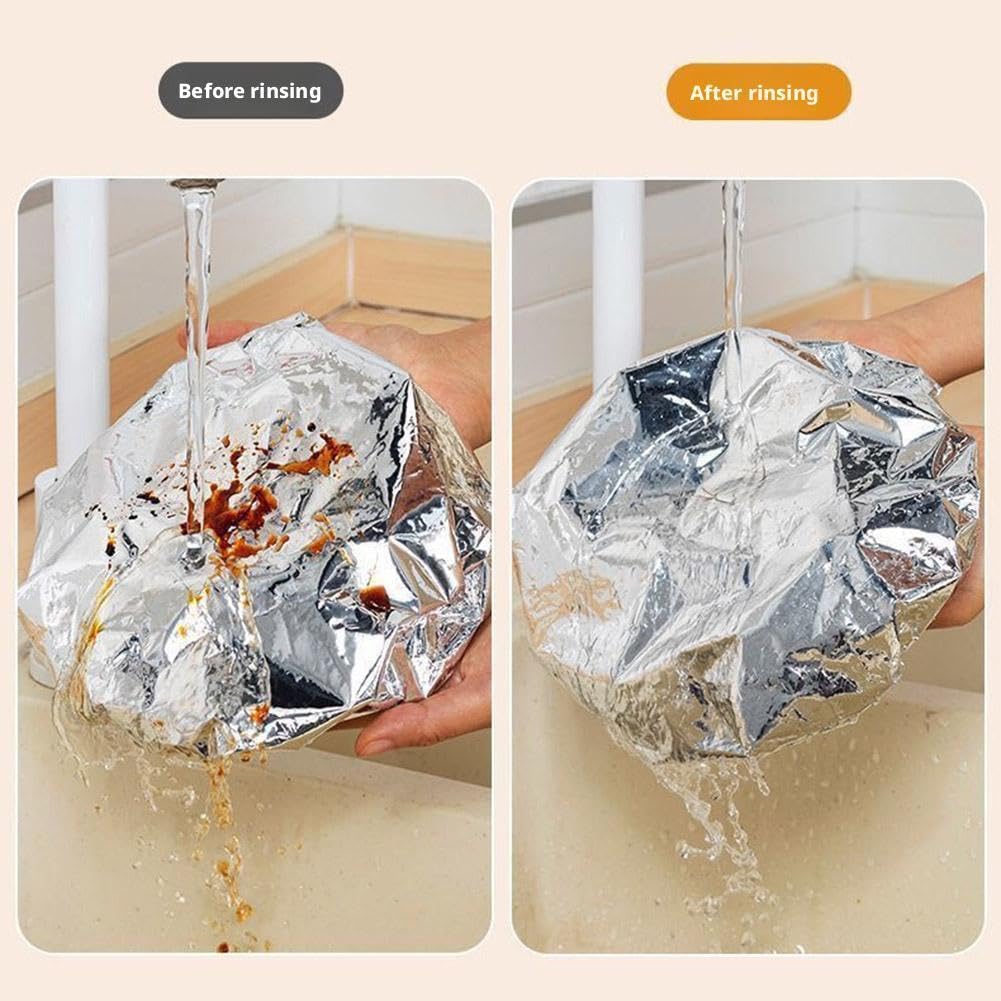 Coperchi per cibo riutilizzabili in lamina di alluminio, coperchi isolanti in lamina di alluminio addensata, pellicola isolante per conservazione degli alimenti freschi da cucina, coperchio elastico