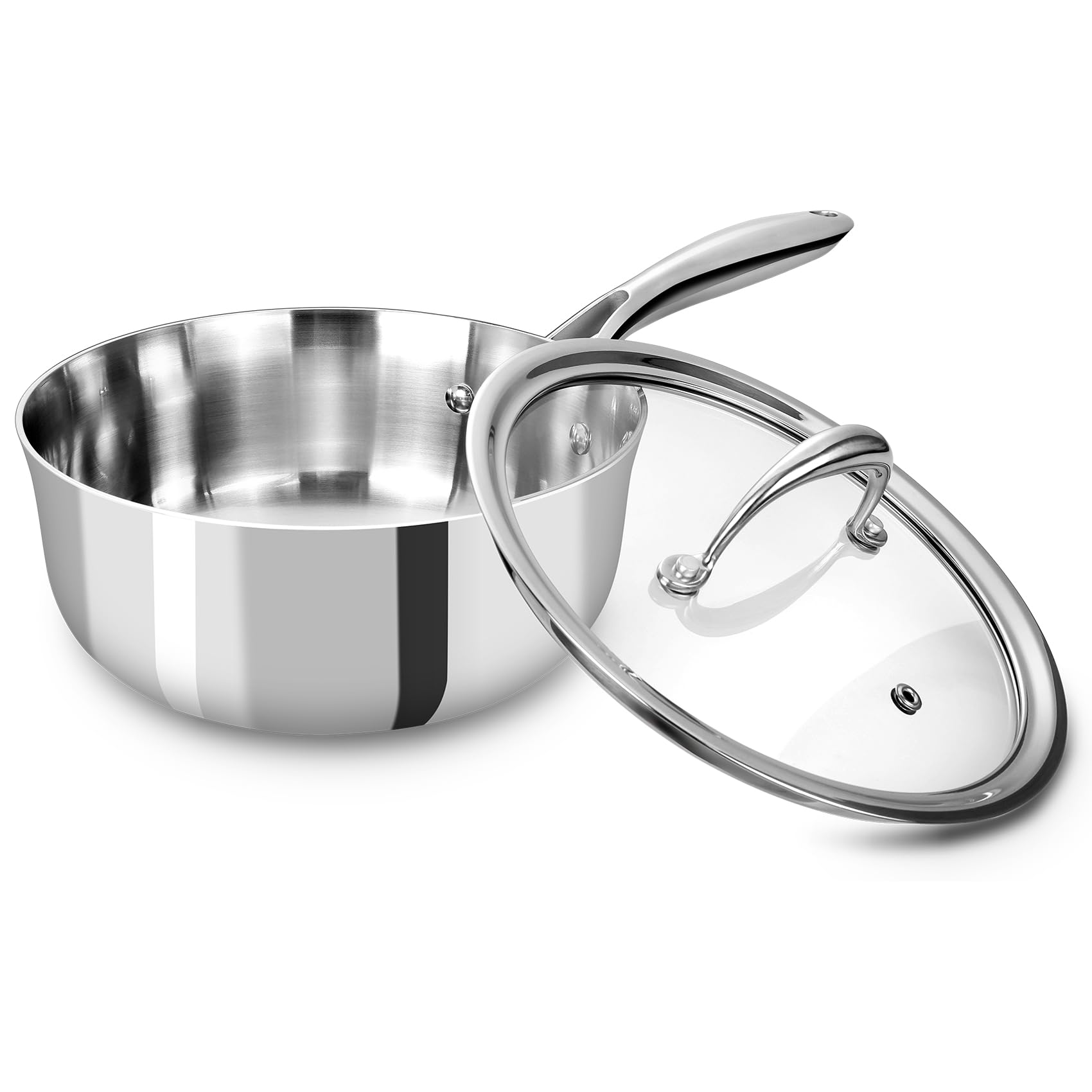 Amazon.com: KEAWELL K3 Premium 2-Quart Tri-Ply Stainless Steel